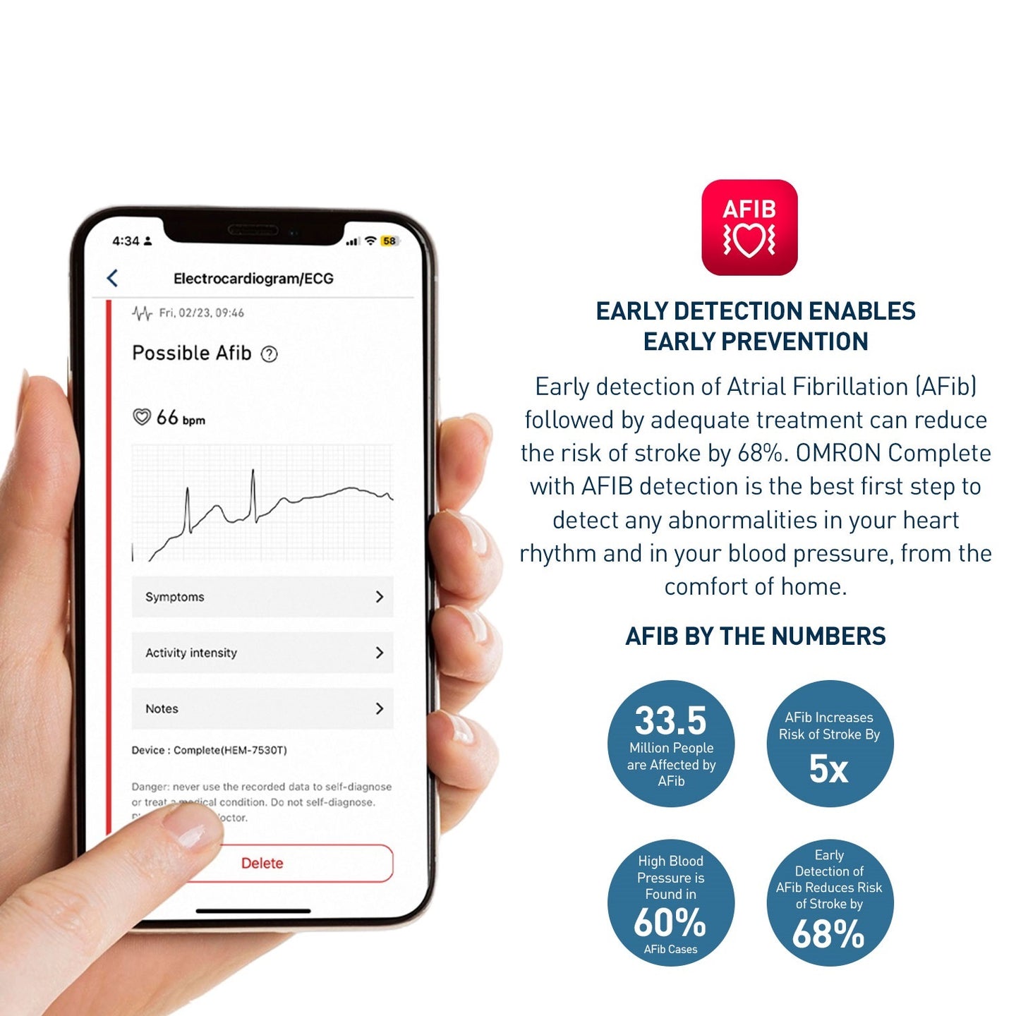Complete | Upper Arm Blood Pressure Monitor HEM-7530T